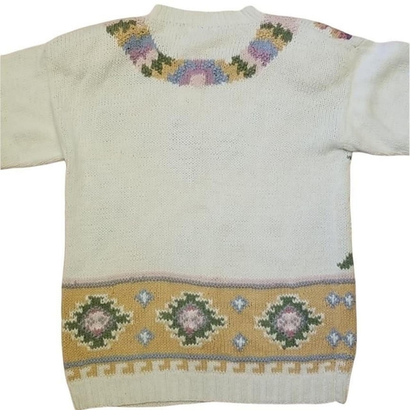 Vintage Climax Chunky Floral Sweater - Picture 3 of 5